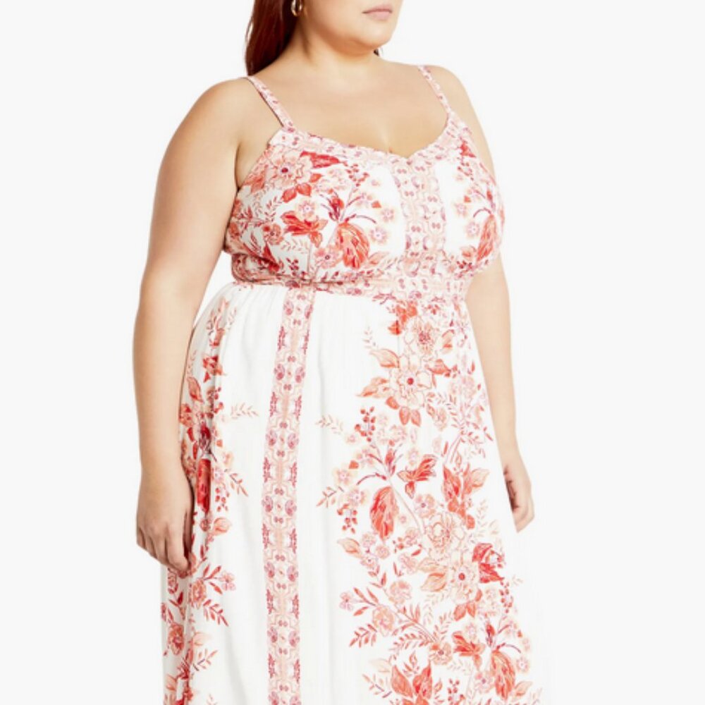 City Chic-Pretty Thing Floral Maxi Dress SIZE 18 NWT-ANKLE LENGTH